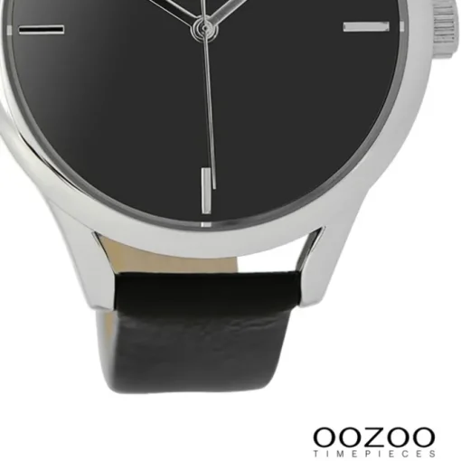 Oozoo Damen Armbanduhr Timepieces Analog Leder schwarz UOC9144A