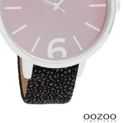 Oozoo Damen Armbanduhr Timepieces Analog Leder lila UOC9154A