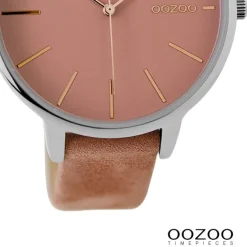 Oozoo Damen Armbanduhr Timepieces Analog Leder rosa UOC9211A