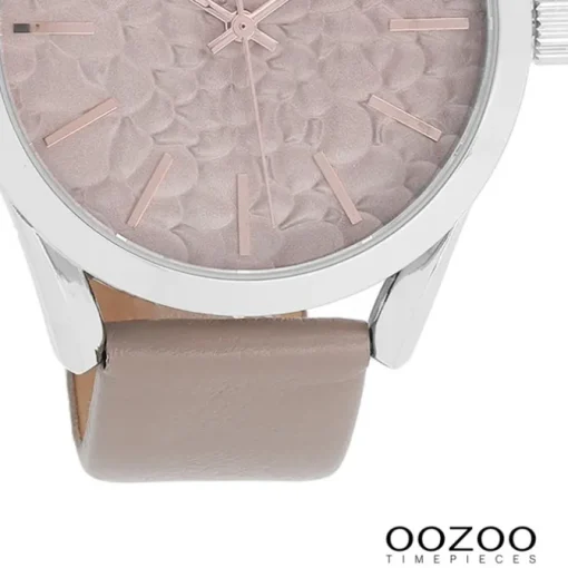 Oozoo Damen Armbanduhr Timepieces Analog Leder beige UOC9473A