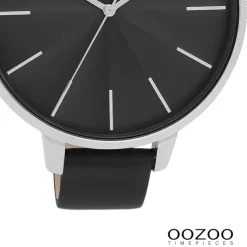 Oozoo Damen Armbanduhr Timepieces Analog Leder schwarz UOC11258