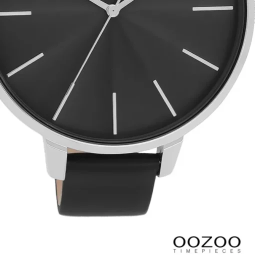 Oozoo Damen Armbanduhr Timepieces Analog Leder schwarz UOC11258