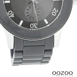 Oozoo Damen Armbanduhr Timepieces Analog Plastik grau UOC4257A