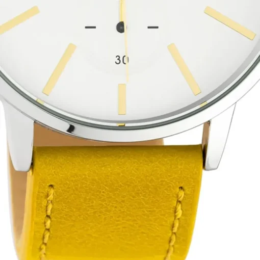 Oozoo Damen Armbanduhr Timepieces C10585 Analog Leder gelb UOC10585