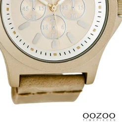 Oozoo Damen Armbanduhr Timepieces Analog Leder gelb UOC6510A