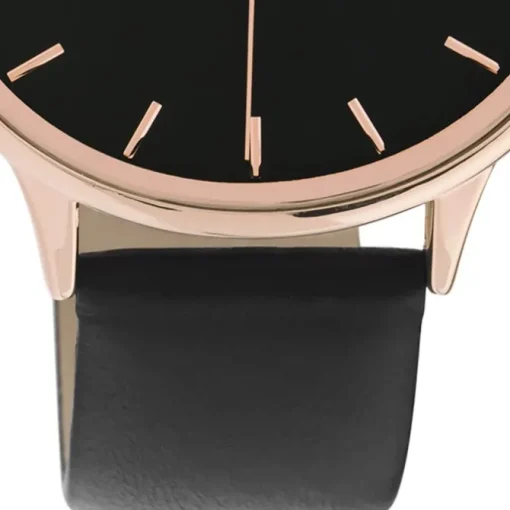 Oozoo Damen Armbanduhr Timepieces C11054 Analog Leder schwarz UOC11054