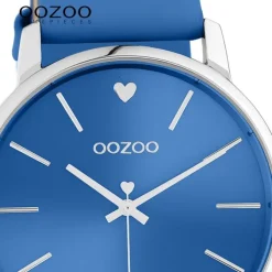 Oozoo Damen Armbanduhr Timepieces C10987 Analog Leder blau UOC10987