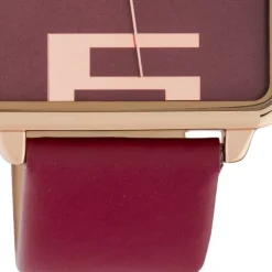 Oozoo Damen Armbanduhr Timepieces C10363 Analog Leder weinrot UOC10363