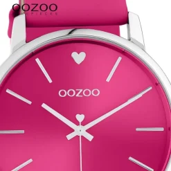 Oozoo Damen Armbanduhr Timepieces C10989 Analog Leder pink UOC10989