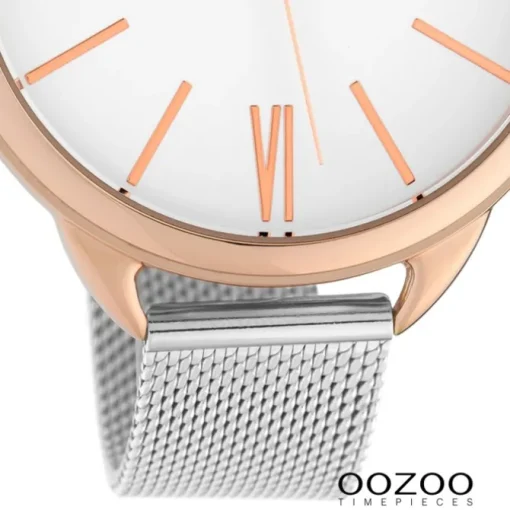 Oozoo Damen Armbanduhr Timepieces C10133 Quarz Stahl silber UOC10133