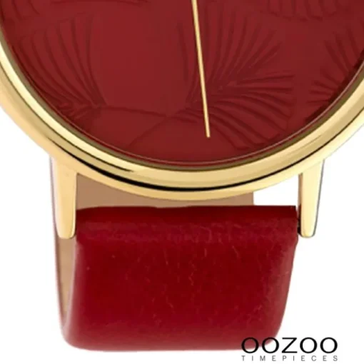 Oozoo Damen Armbanduhr Timepieces C10393 Quarz Leder weinrot UOC10393