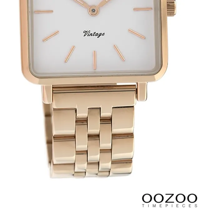 Oozoo Damen Armbanduhr Timepieces Analog Metall rosegold UOC9958A