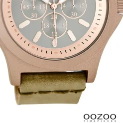 Oozoo Damen Armbanduhr Timepieces Analog Leder gelb UOC6511A
