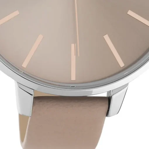 Oozoo Damen Armbanduhr Timepieces C10711 Analog Leder pinkgrau UOC10711