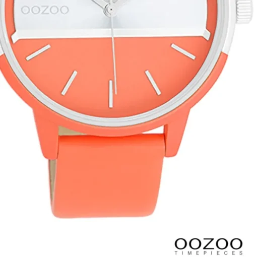 Oozoo Damen Armbanduhr Timepieces Analog Leder orange UOC11190