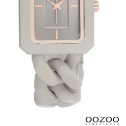 Oozoo Damen Armbanduhr Timepieces Analog Kunststoff taupe braun UOC11275