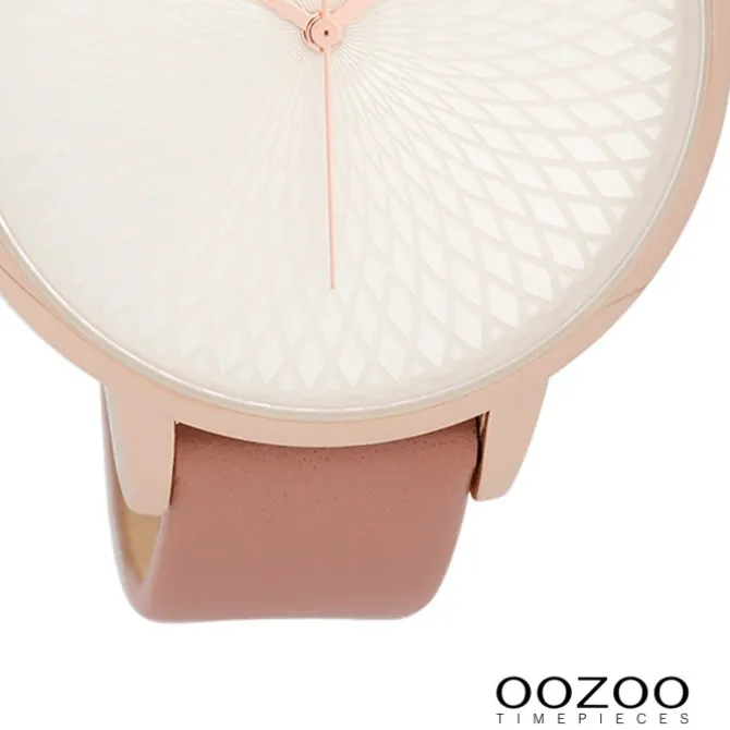 Oozoo Damen Armbanduhr Timepieces Analog Leder rosa UOC9725A