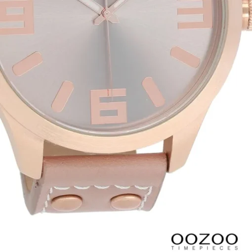 Oozoo Damen Armbanduhr Timepieces Analog Leder rosa UOC1102A