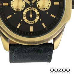 Oozoo Damen Armbanduhr Timepieces Analog Leder schwarz UOC10319