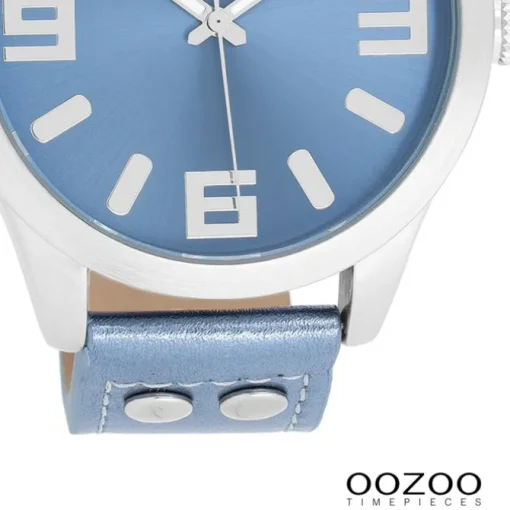 Oozoo Damen Armbanduhr Timepieces Analog Leder blau UOC1079A