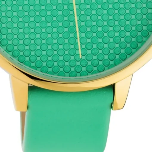 Oozoo Damen Armbanduhr Timepieces C10593 Analog Leder mintgrün UOC10593
