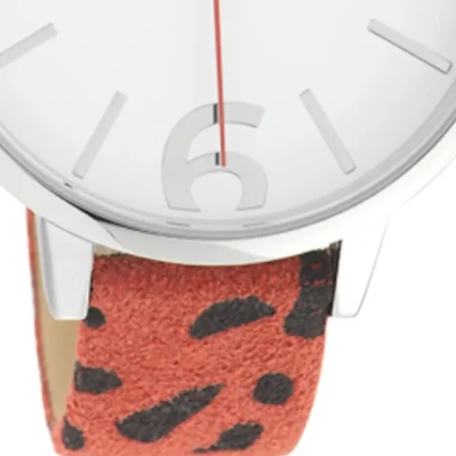 Oozoo Damen Armbanduhr Timepieces Analog Leder rot schwarz UOC10194