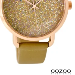 Oozoo Damen Armbanduhr Timepieces Analog Leder gelb UOC9100A