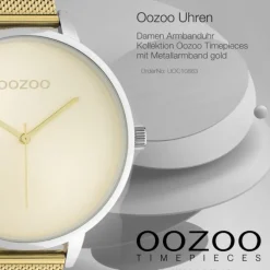 Oozoo Damen Armbanduhr Timepieces Analog Metall gold UOC10863