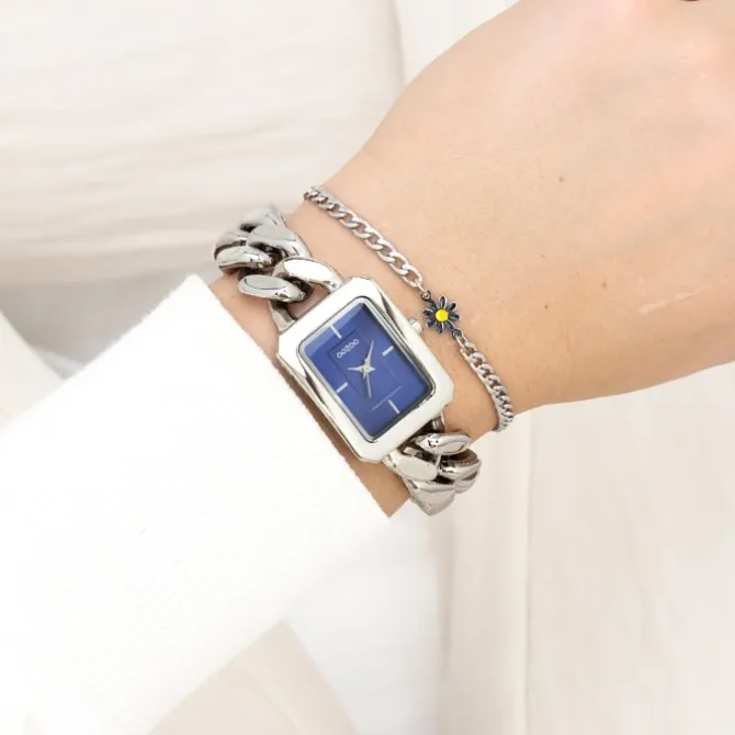 Oozoo Damen Armbanduhr Timepieces Analog Metall silber UOC11352