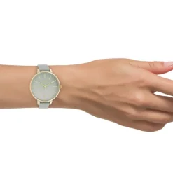 Oozoo Damen Armbanduhr Timepieces C11031 Analog Leder grau UOC11031