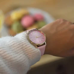 Oozoo Damen Armbanduhr Timepieces C11042 Analog Leder pink UOC11042
