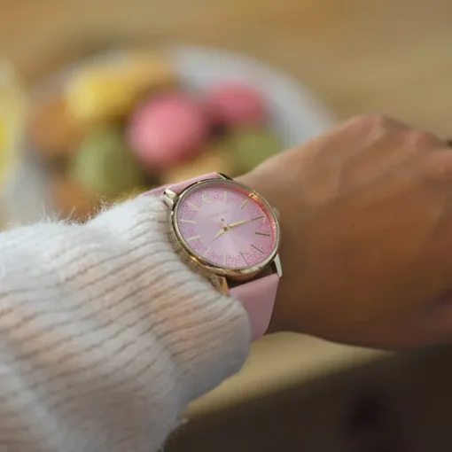 Oozoo Damen Armbanduhr Timepieces C11042 Analog Leder pink UOC11042