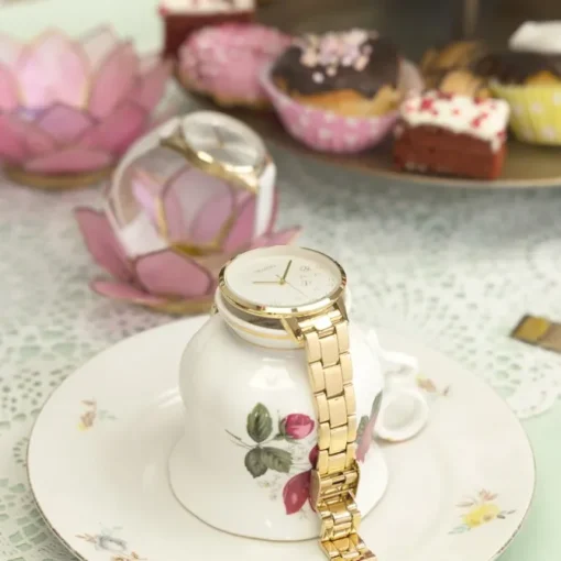 Oozoo Damen Armbanduhr Timepieces Analog Edelstahl gold UOC11122