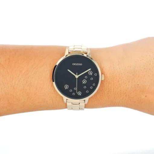 Oozoo Damen Armbanduhr Timepieces Analog Edelstahl gold UOC11124
