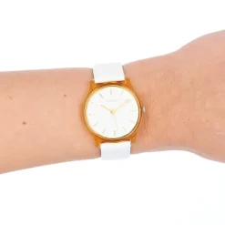 Oozoo Damen Armbanduhr Timepieces Analog Leder weiß UOC11136