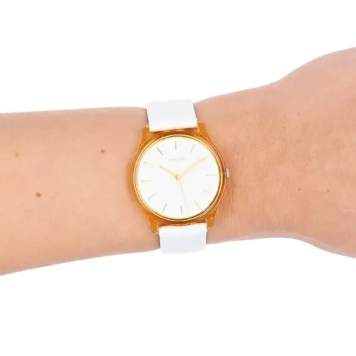 Oozoo Damen Armbanduhr Timepieces Analog Leder weiß UOC11136