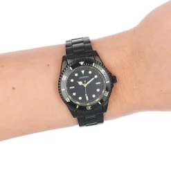 Oozoo Damen Armbanduhr Timepieces Analog Edelstahl schwarz UOC11149