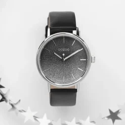 Oozoo Damen Armbanduhr Timepieces C10939 Analog Leder schwarz UOC10939
