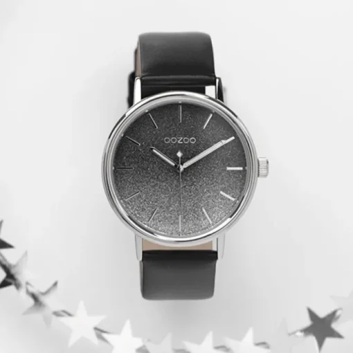 Oozoo Damen Armbanduhr Timepieces C10939 Analog Leder schwarz UOC10939