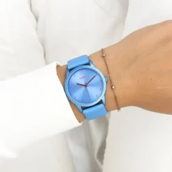 Oozoo Damen Armbanduhr Timepieces Analog Leder blau UOC11168