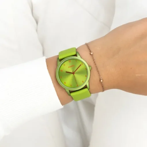 Oozoo Damen Armbanduhr Timepieces Analog Leder grün UOC11169