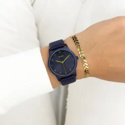 Oozoo Damen Armbanduhr Timepieces Analog Leder blau UOC11174