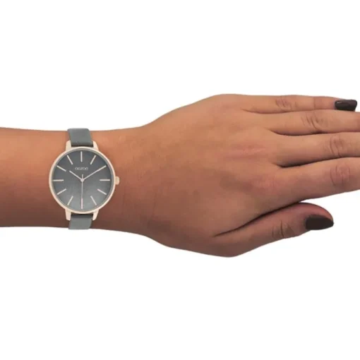 Oozoo Damen Armbanduhr Timepieces C11033 Analog Leder grau UOC11033