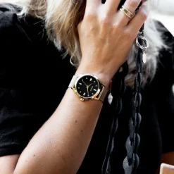 Oozoo Damen Armbanduhr Timepieces Analog Metall gold UOC11283