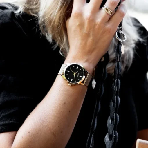 Oozoo Damen Armbanduhr Timepieces Analog Metall gold UOC11283