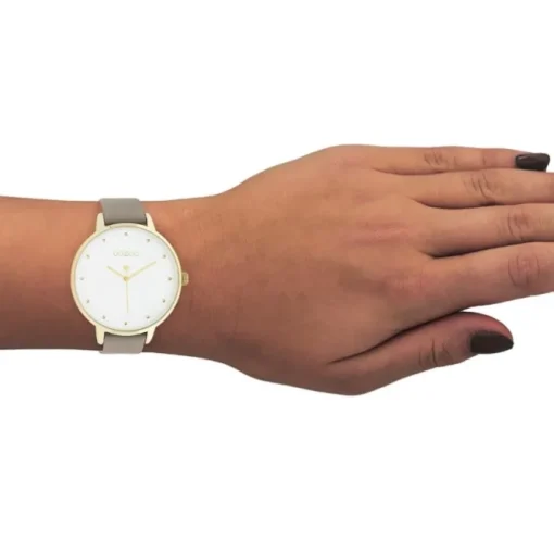 Oozoo Damen Armbanduhr Timepieces C11037 Analog Leder taupe UOC11037