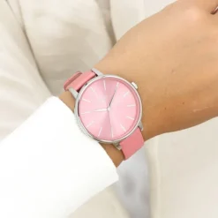 Oozoo Damen Armbanduhr Timepieces Analog Leder pink UOC11295