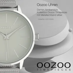Oozoo Damen Armbanduhr Timepieces Analog Metall silber UOC10005