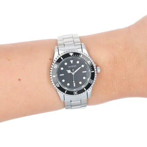 Oozoo Damen Armbanduhr Timepieces Analog Edelstahl silber UOC11147