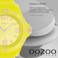 Oozoo Damen Armbanduhr Timepieces Analog Silikon gelb UOC5053A